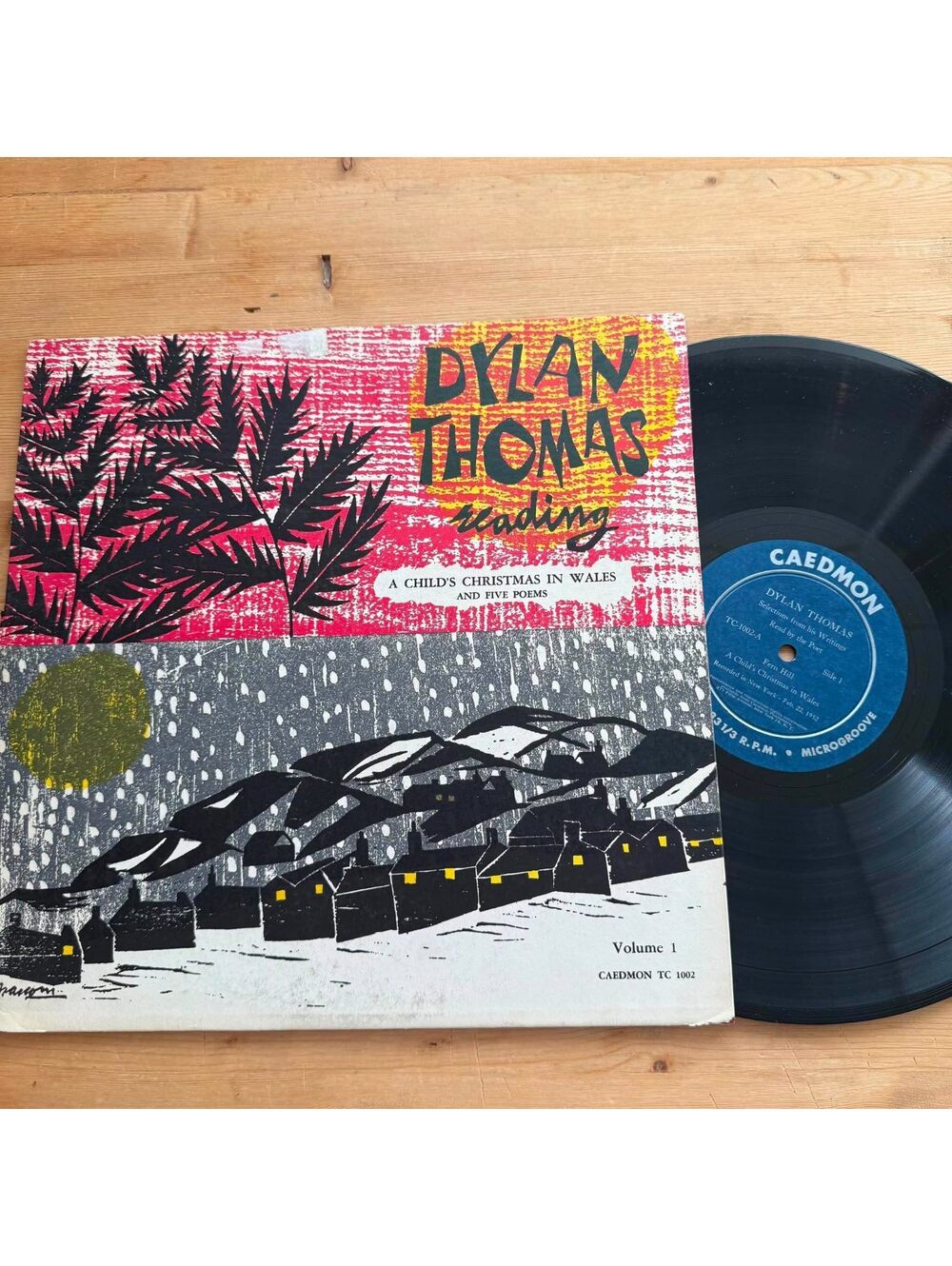 Dylan Thomas - A Child's Christmas in Wales and Five Poems 33rpm VG+ VR27